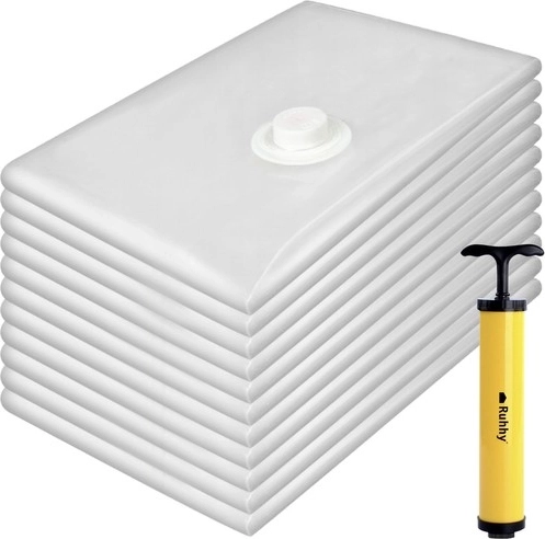 Zestaw worków próżniowych 50 × 70 cm, 10 szt. z ręczną pompką RUHHY