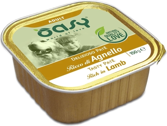 Oasy Tasty Paté dla dorosłych psów z jagnięciną 150 g