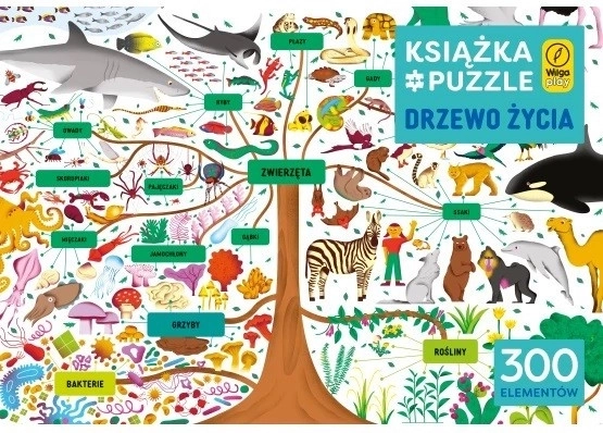 Książka i puzzle: drzewo życia 300 elementów