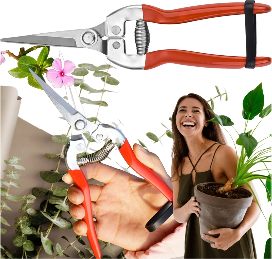 Jednoręczne nożyce ogrodowe do krzewów i gałęzi