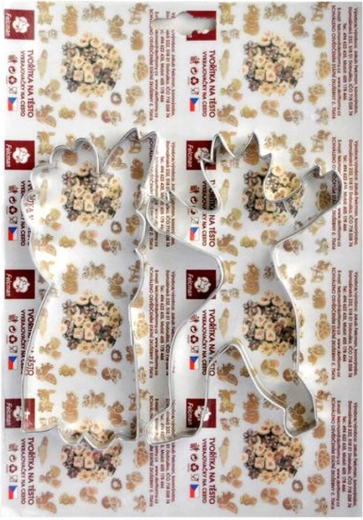 Wykrawaczki do ciastek diabeł i Mikołaj 14 cm, zestaw 2 szt.