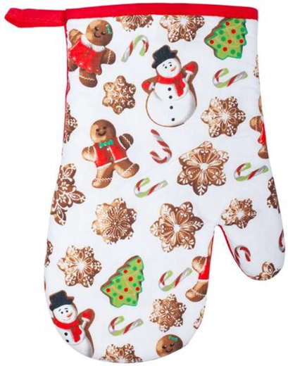 Świąteczna kuchenne rękawica Pierożki 19 × 27 cm