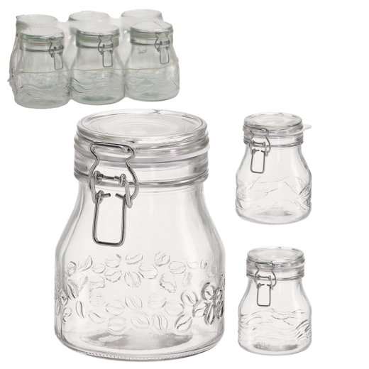 Słoik Comfort 790 ml z klamrowym zamknięciem