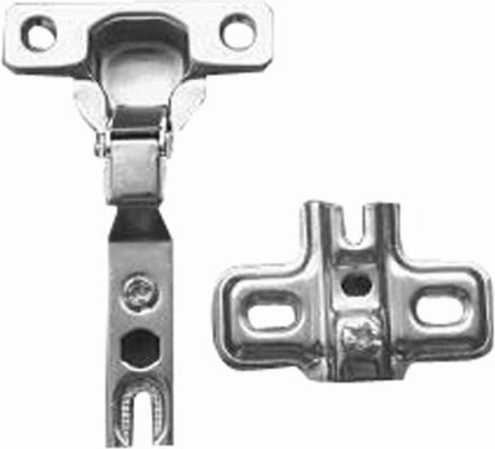 Zawias MINI C z nakładką i podkładką klipową