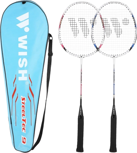 Zestaw rakiet do badmintona WISH Steeltec 9