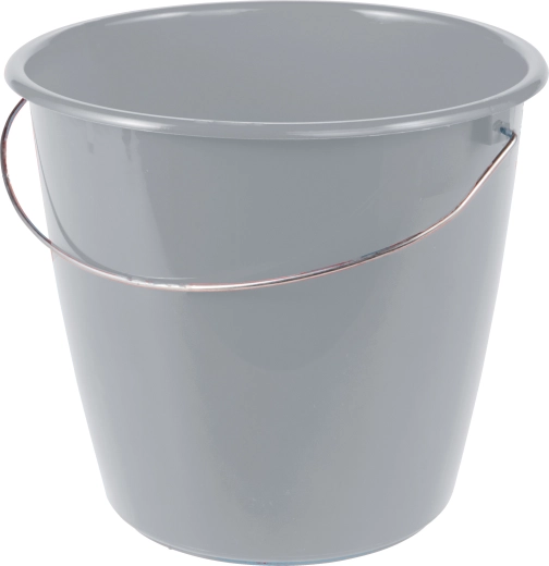 Wiadro 5 l z metalowym uchem, szare