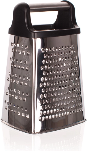 Czterostronna stalowa tarka nierdzewna z plastikową rączką Culinaria 21,5 cm