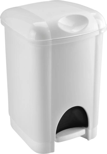 Plastikowy kosz na śmieci Heidrun z pedałem 16 l