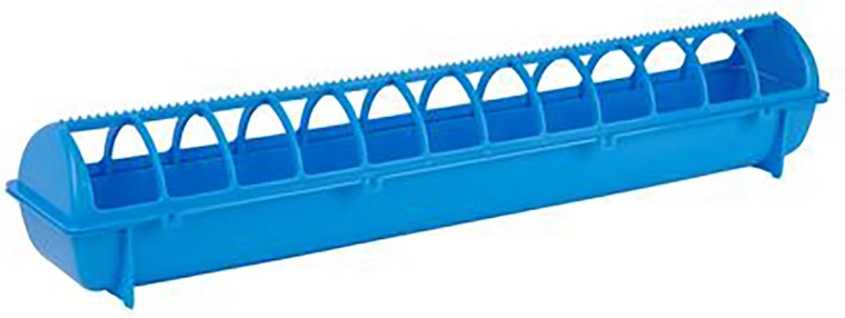 Karmidło dla drobiu 68 cm z plastiku z osłonową kratką