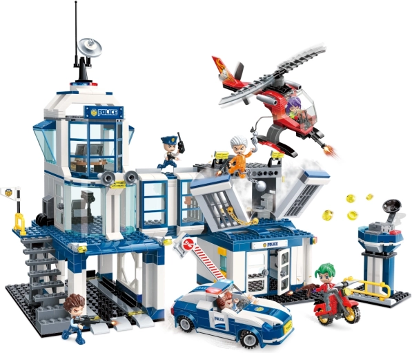 Policja Miejska Zestaw Konstrukcyjny - Posterunek Policyjny