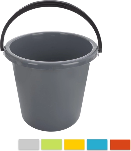 Plastowe wiadro Mamba 12 l, mix kolorów