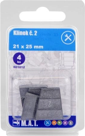 Drewniane kliny nr 2, 21 × 25 mm (4 szt.)