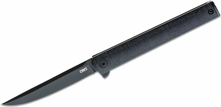 Nóż składany CRKT CEO Flipper Black, całoczarny, ostrze 8,5 cm, GRN