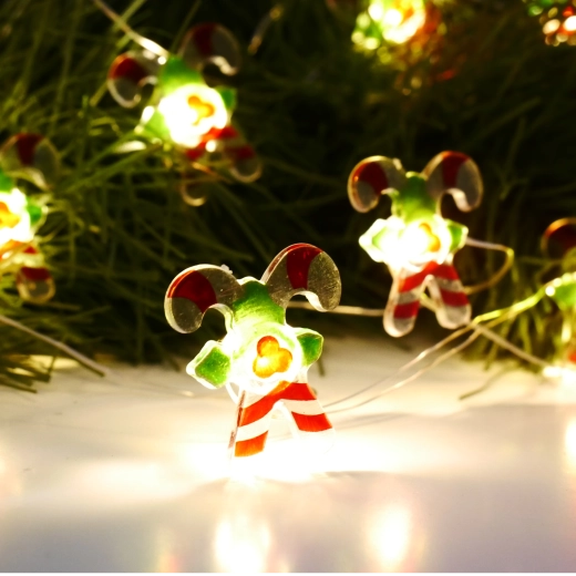 Łańcuch świetlny LED cukierki 20 LED na baterie