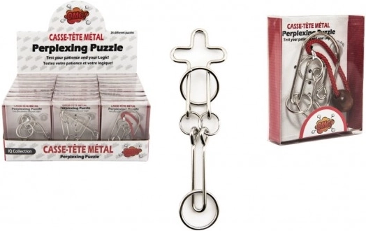 Metalowa łamigłówka druciana – poziom trudności 3 (mix motywów)