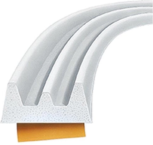 Uszczelka do okien i drzwi profil E 9 × 4 mm, biała, 100 m