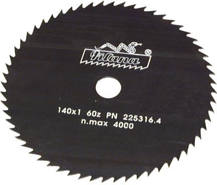 Tarcza pilarska PILANA 140 mm, 60 zębów, 1,0 mm, otwór 16 mm