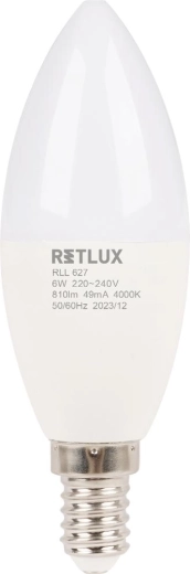 Retlux Żarówka LED świeczkowa E14 6 W 4000 K