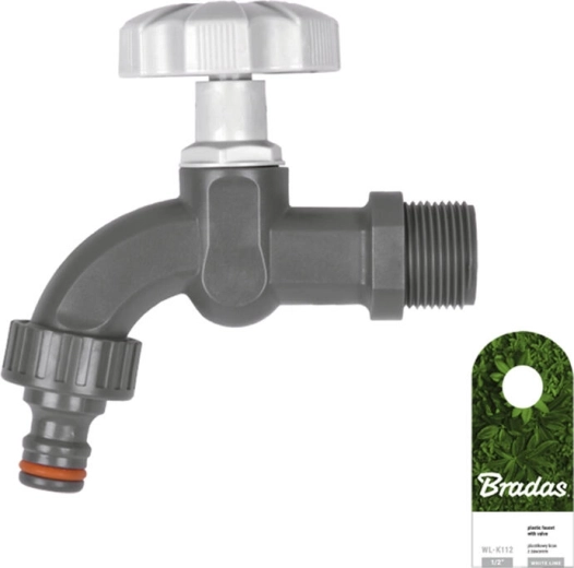 Kran z wewnętrznym gwintem 3/4 do szybkozłączki WHITE LINE