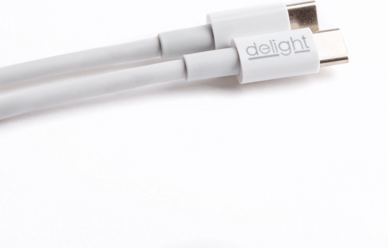 Kabel USB-C na USB-C do przesyłania danych i ładowania, 1 m, biały