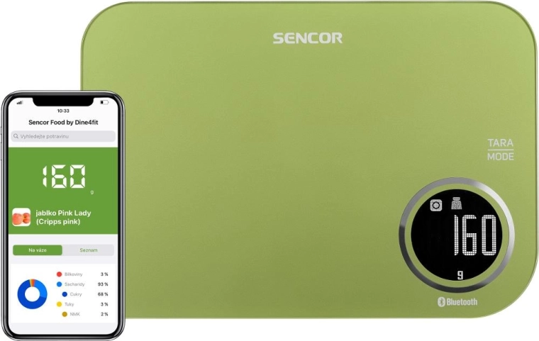 Inteligentna waga kuchenna Sencor z Bluetooth