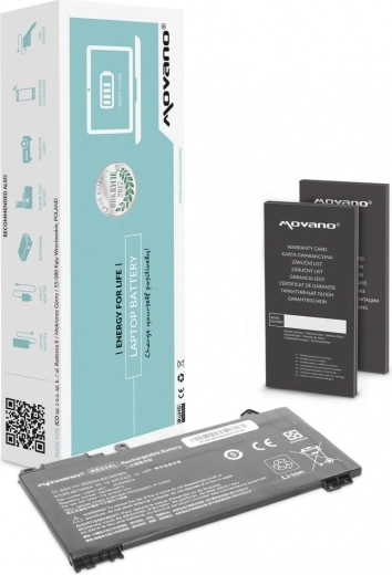 Bateria Movano RE03XL do laptopów HP ProBook 430/440/450 G6 i G7 3500 mAh 40 Wh