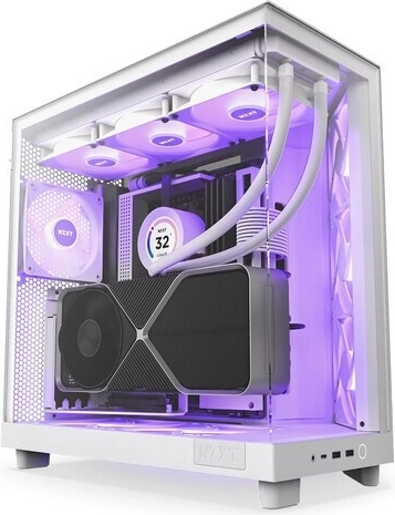 obudowa komputerowa NZXT H6 Flow RGB, biała