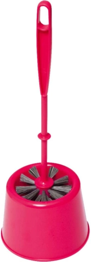 Zestaw WC mini okrągły z plastiku, średnica szczotki 7,5 cm, mix kolorów