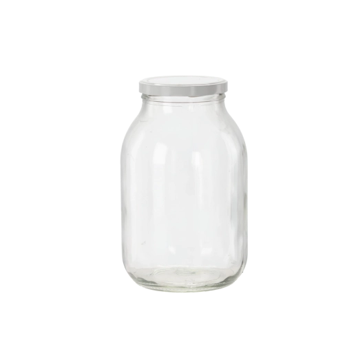 Słoik 3 l z pokrywką 100 mm Chomik, zestaw 2 szt.