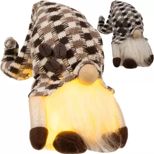 Stojący świecący krasnal LED