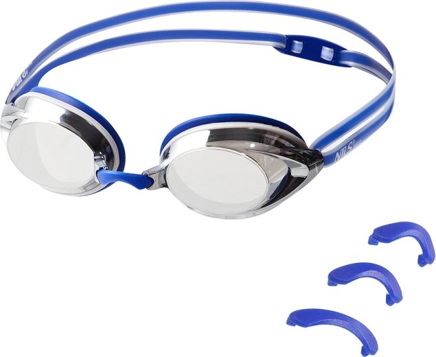 Gogle pływackie NILS Aqua Racing niebieskie