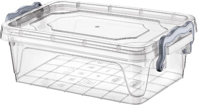 Prostokątny plastikowy pojemnik Multi Box 0,6 l z hermetyczną pokrywką