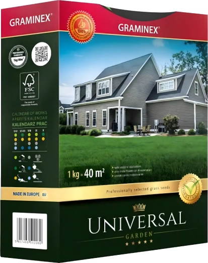 Premium uniwersalna mieszanka nasion traw 1 kg – odporny i gęsty trawnik