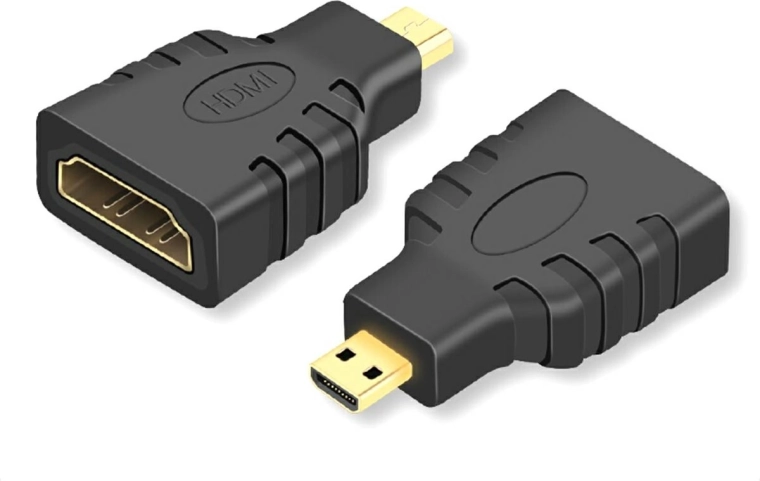 Hd26 hdmi micro hdmi adapter złoty