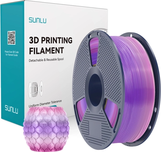 Sunlu transparentny tęczowy filament PLA