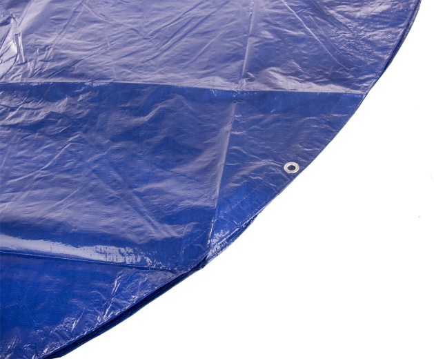 Okrągła plandeka z oczkami 3,5 m, 120 g/m², niebieska