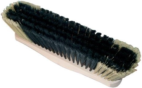 Miotła 28 cm drewniana, nielakowana, z włóknami PET, bez gwintu