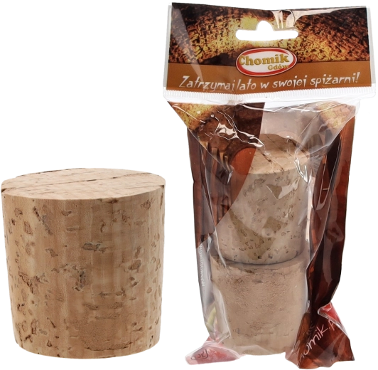Ekologiczne korkowe zatyczki 45 mm do szklanych dam o pojemności 10–34 l, zestaw 2 szt.