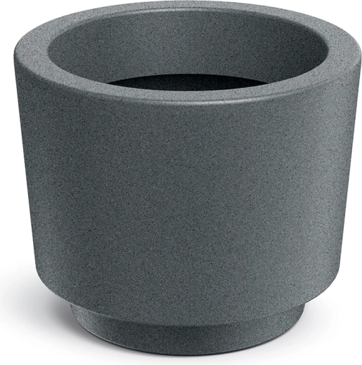 Donica Splito Round 30 cm, granitowa szarość
