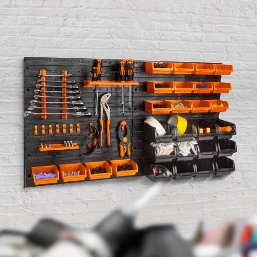 Ścienny organizer na narzędzia z 4 panelami 47,5 × 27,2 cm