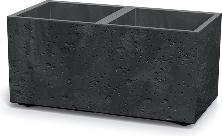 Prostokątny donica z efektem betonu 77 cm – Prosperplast Sierra