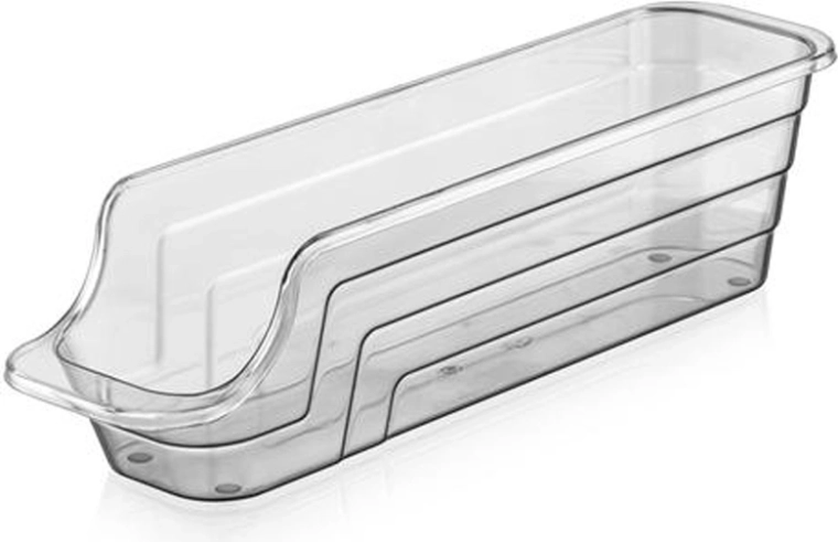 Plastowy organizer mini, przezroczysty antracyt