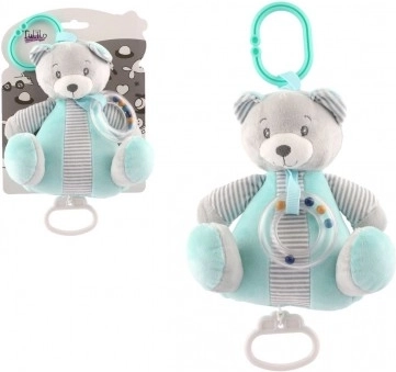 Nakręcany pluszowy miś z kojącą melodią