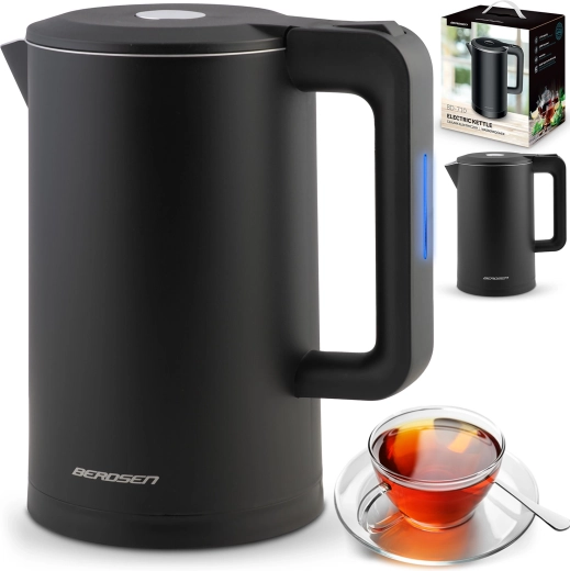 Elektryczny czajnik bezprzewodowy 1,7 l BERDSEN czarny