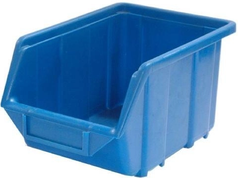 Skośna skrzynka magazynowa 165 × 110 × 75 mm, nośność 2 kg, plastik