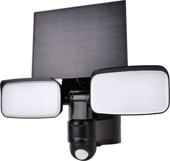 Solight LED solarna lampa zewnętrzna z czujnikiem ruchu 9 W 850 lm 4000 K czarna - 1 sztuka