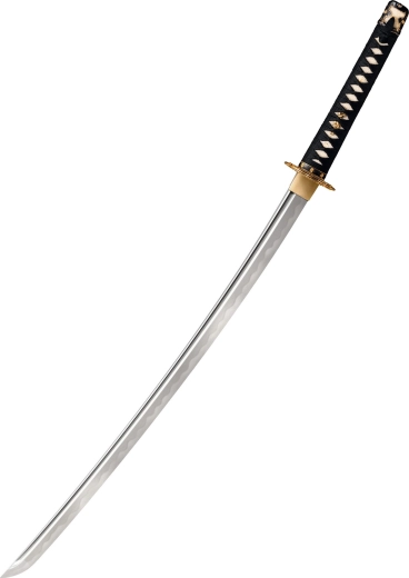 Cold Steel Tachi katana z damasceńskiej stali, 76,2 cm, lakierowana drewniana pochwa