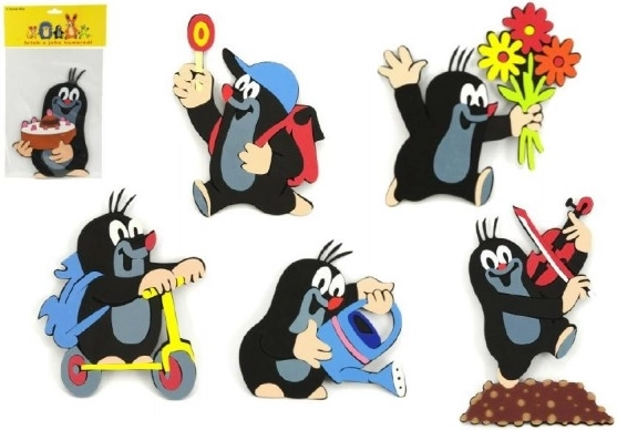 Piankowa dekoracja Krtek i tort