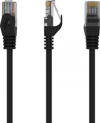 Patch kabel Cat 6 UTP 1,5 m czarny