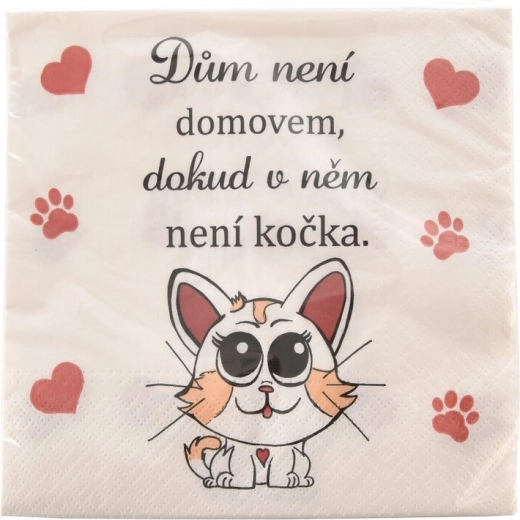 Serwetki Cat home 33 × 33 cm, 20 szt.